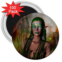 Beautiful Fairy In The Night 3  Magnets (100 pack)