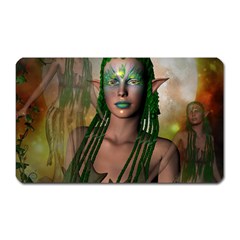 Beautiful Fairy In The Night Magnet (Rectangular)