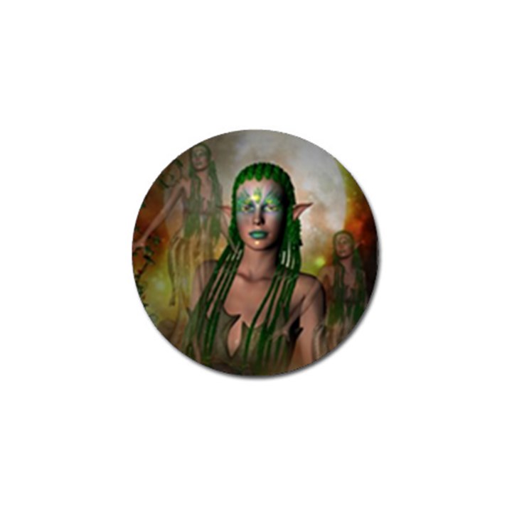 Beautiful Fairy In The Night Golf Ball Marker