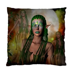 Beautiful Fairy In The Night Standard Cushion Case (one Side) by FantasyWorld7