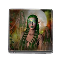 Beautiful Fairy In The Night Memory Card Reader (Square 5 Slot)