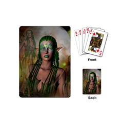 Beautiful Fairy In The Night Playing Cards Single Design (mini) by FantasyWorld7