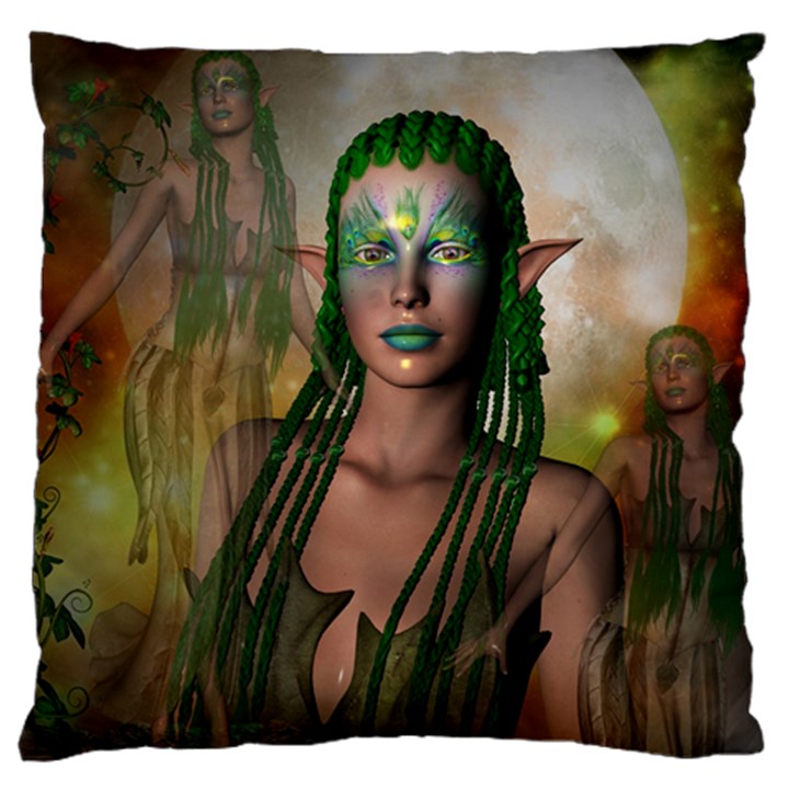 Beautiful Fairy In The Night Large Cushion Case (Two Sides)