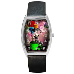 Cute Little Harlequin Barrel Style Metal Watch by FantasyWorld7