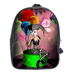 Cute Little Harlequin School Bag (large) by FantasyWorld7