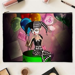 Cute Little Harlequin Cosmetic Bag (xxxl) by FantasyWorld7