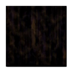 Abstrait Lignes Marron Tile Coaster by kcreatif