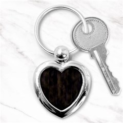 Abstrait Lignes Marron Key Chain (heart) by kcreatif