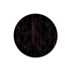 Abstrait Lignes Marron Rubber Coaster (round) 