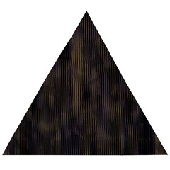 Abstrait Lignes Marron Wooden Puzzle Triangle