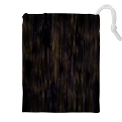 Abstrait Lignes Marron Drawstring Pouch (5xl)