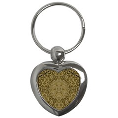 Heavy Metal Flower And Heavenly Feelings Key Chain (heart) by pepitasart