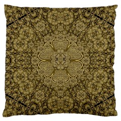 Heavy Metal Flower And Heavenly Feelings Large Cushion Case (two Sides) by pepitasart