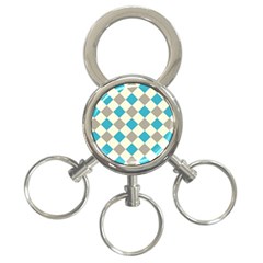 Background Graphic Wallpaper Stylized Colorful Fun Geometric Design Decor 3-ring Key Chain by Vaneshart