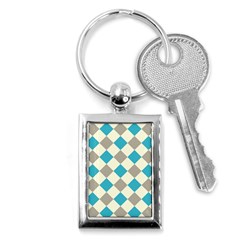 Background Graphic Wallpaper Stylized Colorful Fun Geometric Design Decor Key Chain (rectangle) by Vaneshart