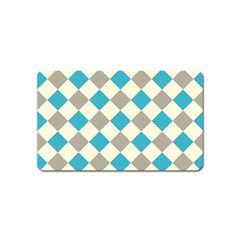 Background Graphic Wallpaper Stylized Colorful Fun Geometric Design Decor Magnet (name Card) by Vaneshart