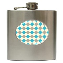 Background Graphic Wallpaper Stylized Colorful Fun Geometric Design Decor Hip Flask (6 Oz) by Vaneshart