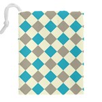 Background Graphic Wallpaper Stylized Colorful Fun Geometric Design Decor Drawstring Pouch (5XL) Back