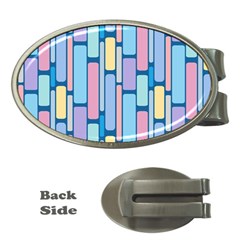 Background Wallpaper Block Pattern Money Clips (oval)  by Vaneshart