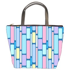 Background Wallpaper Block Pattern Bucket Bag by Vaneshart