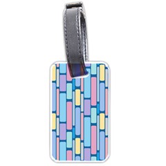 Background Wallpaper Block Pattern Luggage Tag (one Side)