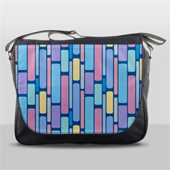 Background Wallpaper Block Pattern Messenger Bag by Vaneshart