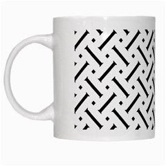 Design Repeating Seamless Pattern Geometric Shapes Scrapbooking White Mugs by Vaneshart