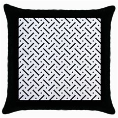 Design Repeating Seamless Pattern Geometric Shapes Scrapbooking Throw Pillow Case (black) by Vaneshart