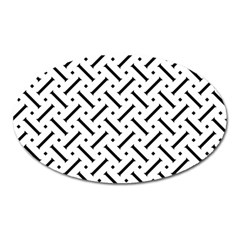 Design Repeating Seamless Pattern Geometric Shapes Scrapbooking Oval Magnet by Vaneshart