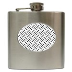 Design Repeating Seamless Pattern Geometric Shapes Scrapbooking Hip Flask (6 oz) Front