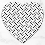 Design Repeating Seamless Pattern Geometric Shapes Scrapbooking Jigsaw Puzzle (Heart) Front