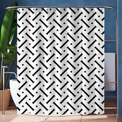 Design Repeating Seamless Pattern Geometric Shapes Scrapbooking Shower Curtain 60  X 72  (medium)  by Vaneshart