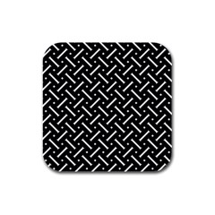 Geometric Pattern Design Repeating Eamless Shapes Rubber Square Coaster (4 Pack)  by Vaneshart