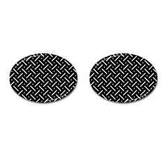 Geometric Pattern Design Repeating Eamless Shapes Cufflinks (oval) by Vaneshart