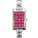 Hearts Seamlessp Attern Background Cute Love Children Symbol Kiddies Rectangle Italian Charm Watch Front