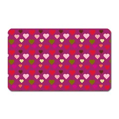 Hearts Seamlessp Attern Background Cute Love Children Symbol Kiddies Magnet (rectangular) by Vaneshart