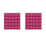 Hearts Seamlessp Attern Background Cute Love Children Symbol Kiddies Cufflinks (Square) Front(Pair)