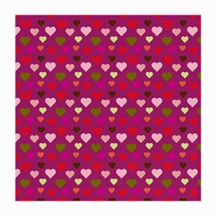 Hearts Seamlessp Attern Background Cute Love Children Symbol Kiddies Medium Glasses Cloth by Vaneshart