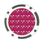 Hearts Seamlessp Attern Background Cute Love Children Symbol Kiddies Poker Chip Card Guard (10 pack) Back