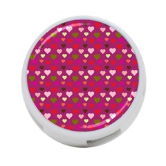 Hearts Seamlessp Attern Background Cute Love Children Symbol Kiddies 4-port Usb Hub (one Side) by Vaneshart