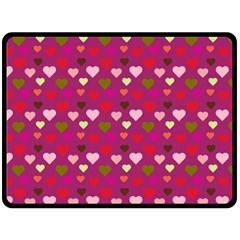 Hearts Seamlessp Attern Background Cute Love Children Symbol Kiddies Fleece Blanket (large)  by Vaneshart