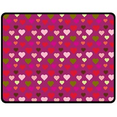 Hearts Seamlessp Attern Background Cute Love Children Symbol Kiddies Fleece Blanket (medium)  by Vaneshart