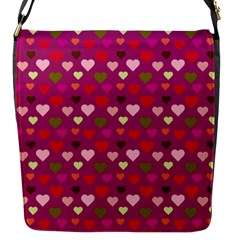 Hearts Seamlessp Attern Background Cute Love Children Symbol Kiddies Flap Closure Messenger Bag (s) by Vaneshart