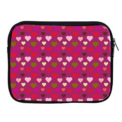 Hearts Seamlessp Attern Background Cute Love Children Symbol Kiddies Apple Ipad 2/3/4 Zipper Cases by Vaneshart