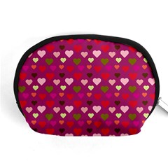 Hearts Seamlessp Attern Background Cute Love Children Symbol Kiddies Accessory Pouch (medium) by Vaneshart