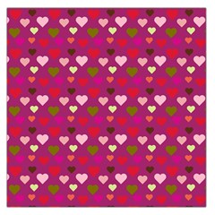 Hearts Seamlessp Attern Background Cute Love Children Symbol Kiddies Large Satin Scarf (square) by Vaneshart