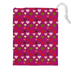 Hearts Seamlessp Attern Background Cute Love Children Symbol Kiddies Drawstring Pouch (5xl) by Vaneshart