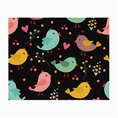 Birds Cute Pattern Background Small Glasses Cloth by Vaneshart