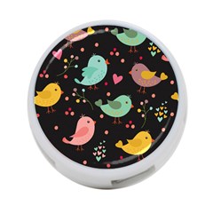 Birds Cute Pattern Background 4-port Usb Hub (one Side) by Vaneshart