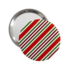 Christmas Color Stripes 2.25  Handbag Mirrors